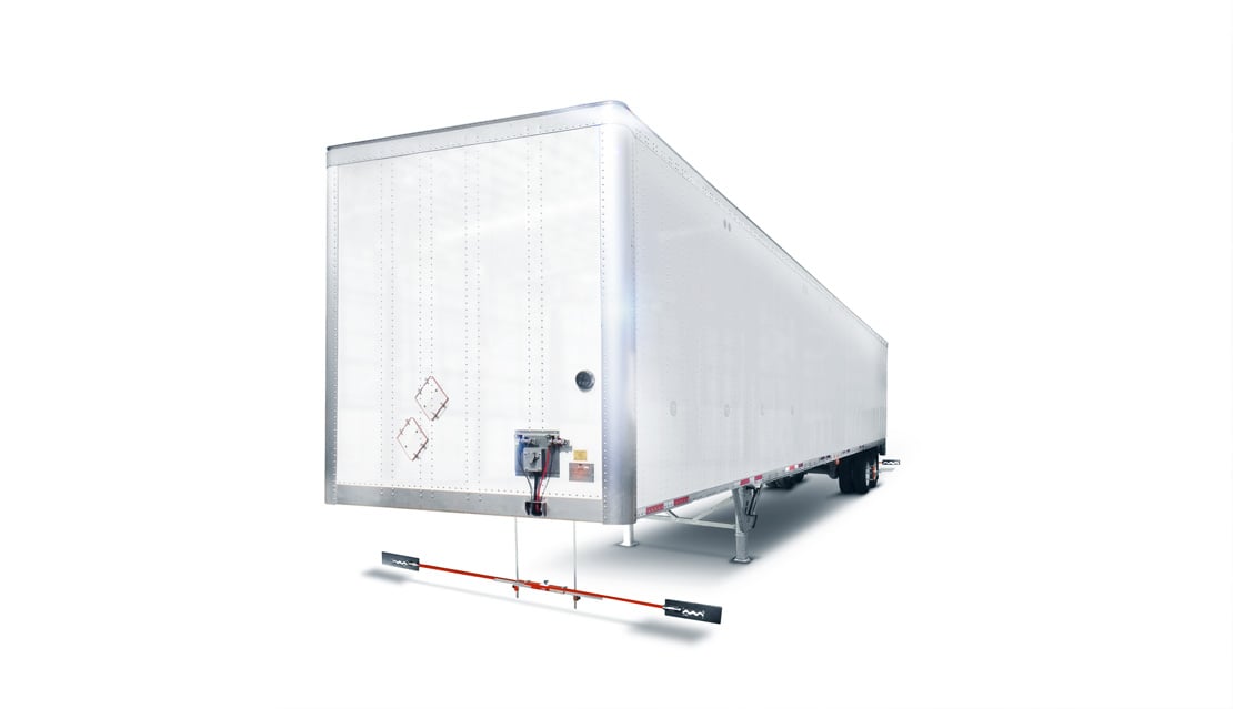 Trailer with Cam-Aligner system attached